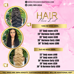 13X6 HD FRONTAL WIGS 13X6 HD FRONTAL WIGS