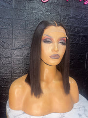 12" 5X5 HD Lace Black Hair Extension - EyeCandii Creations 12" 5X5 HD Lace Black Hair Extension - EyeCandii Creations