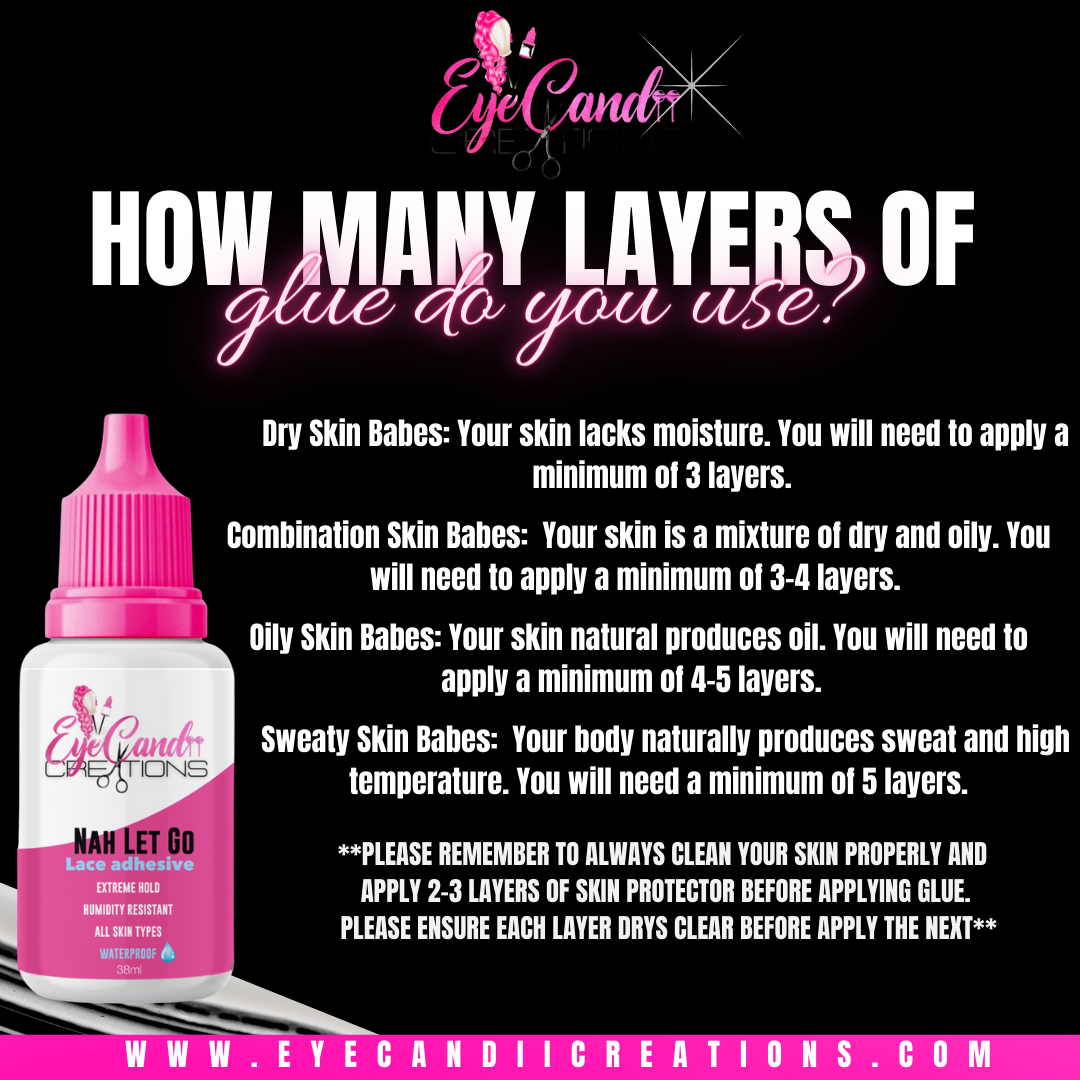 Nah Let Go Lace Adhesive - EyeCandii Creations Nah Let Go Lace Adhesive - EyeCandii Creations