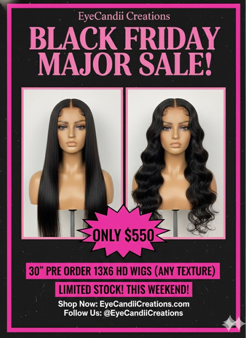 30” Preorder 13x6 HD Wigs