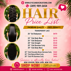 13X6 Transparent FRONTAL WIGS