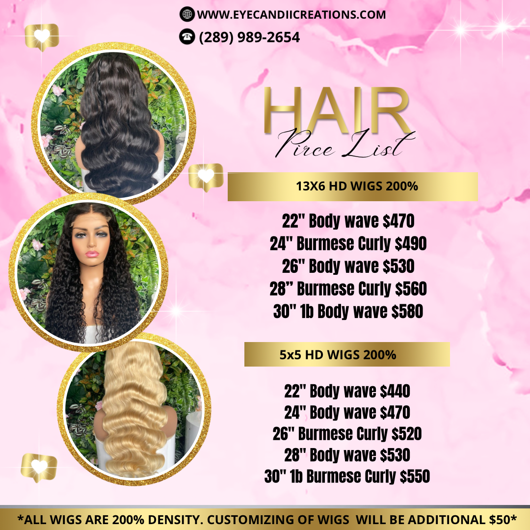 13X6 HD FRONTAL WIGS